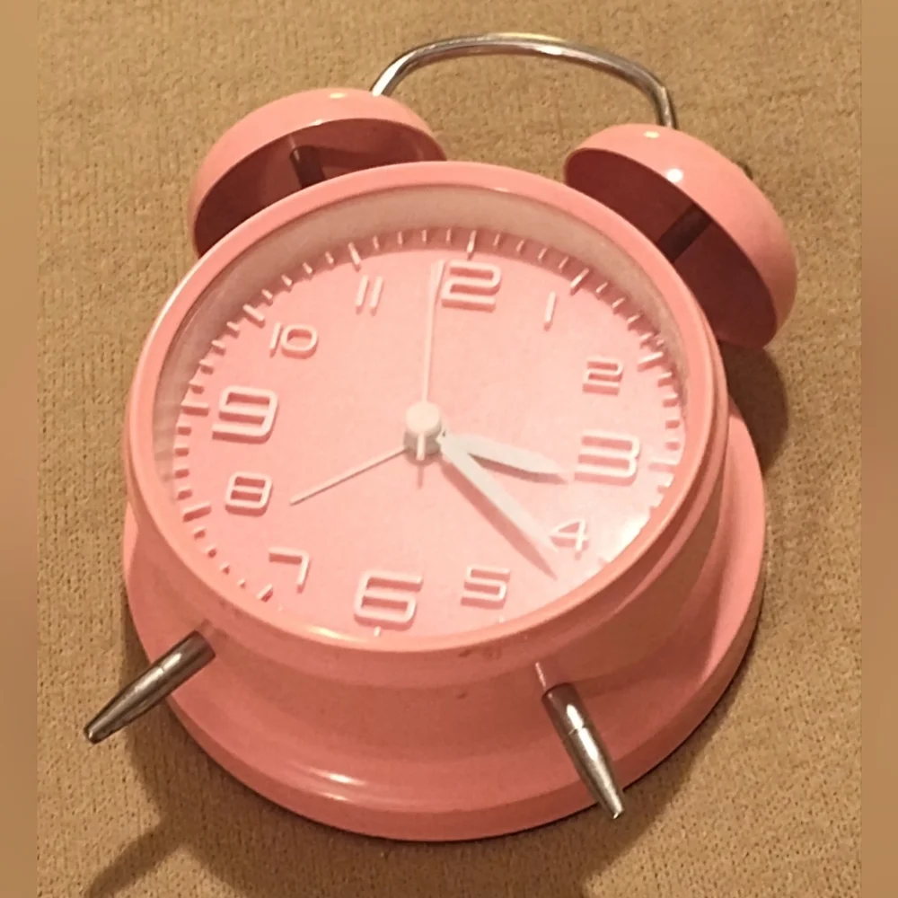 Pink Retro Alarm Clock